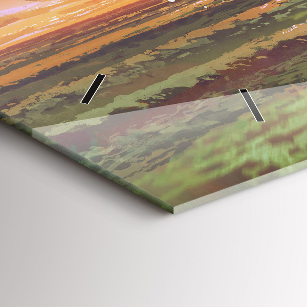 Vízszintes üvegóra Koncert a tengerparton