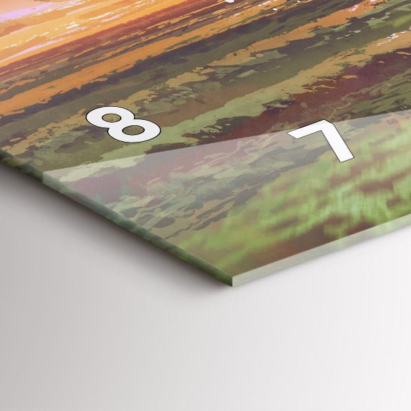 Vízszintes üvegóra Koncert a tengerparton