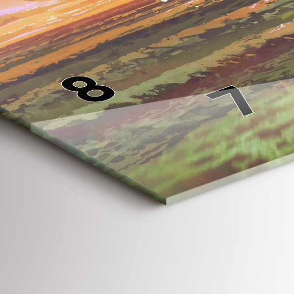 Vízszintes üvegóra Koncert a tengerparton