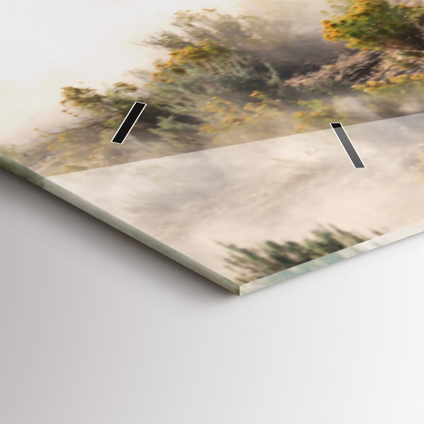 Vízszintes üvegóra Rohanó lovak csordája