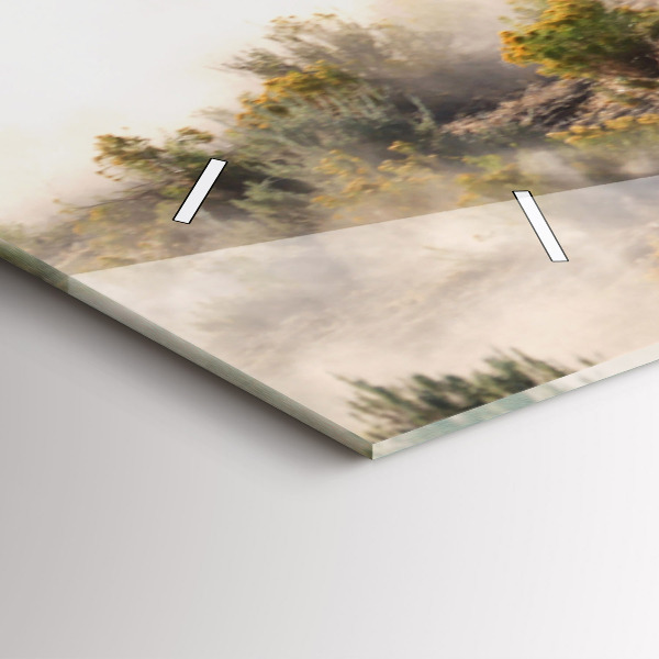 Vízszintes üvegóra Rohanó lovak csordája