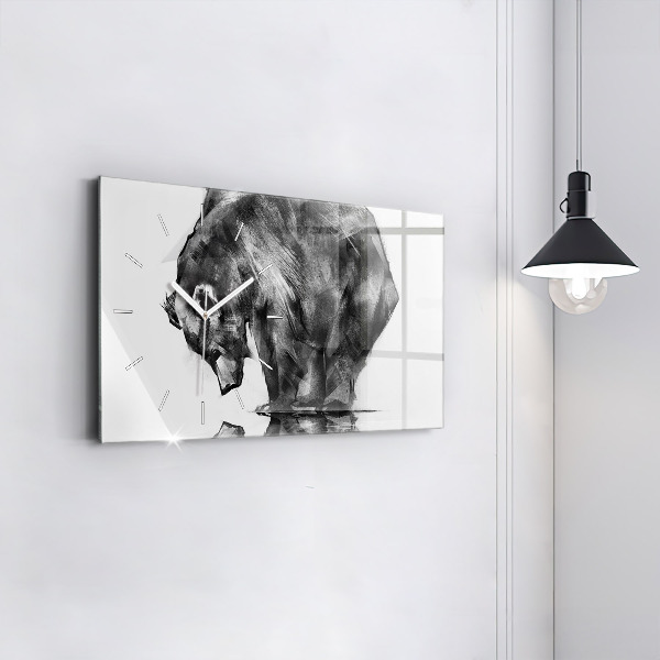 Vízszintes üvegóra Rajzfilm medve