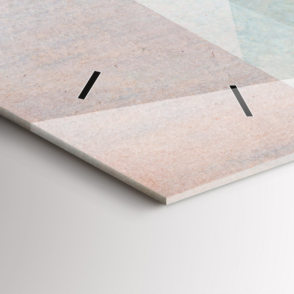 Vízszintes üvegóra Háromszögek absztrakt textúra