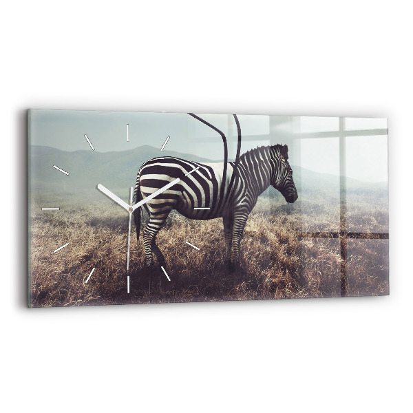 Vízszintes üvegóra Zebra – Absztrakció