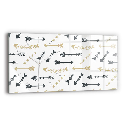 Vízszintes üvegóra Geometrikus csípő minta