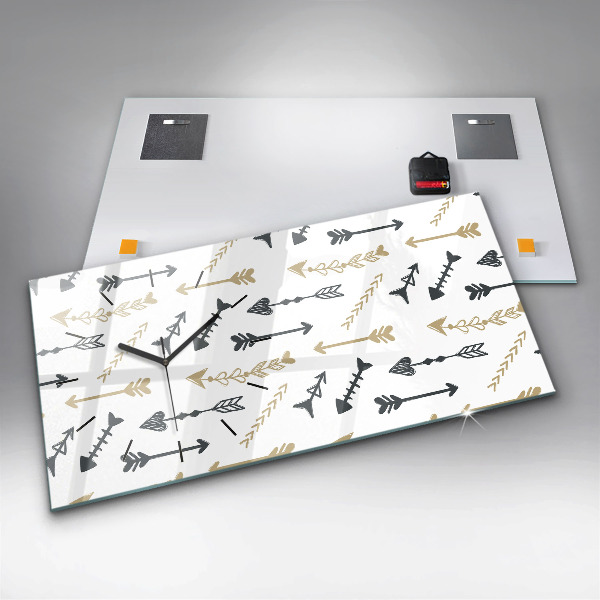 Vízszintes üvegóra Geometrikus csípő minta