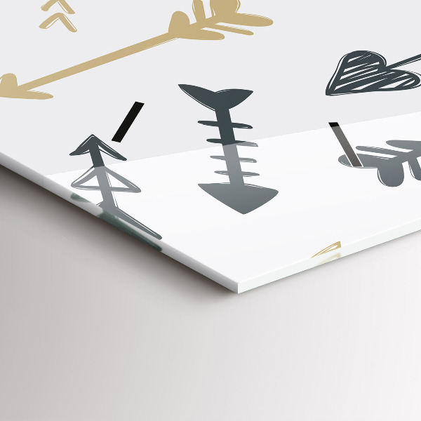 Vízszintes üvegóra Geometrikus csípő minta