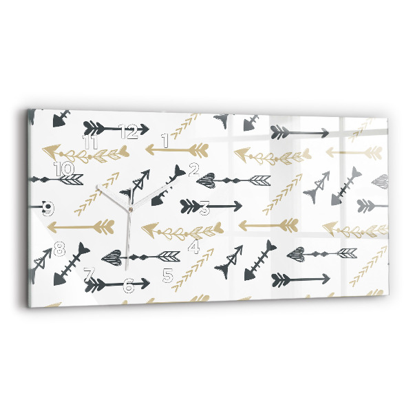 Vízszintes üvegóra Geometrikus csípő minta