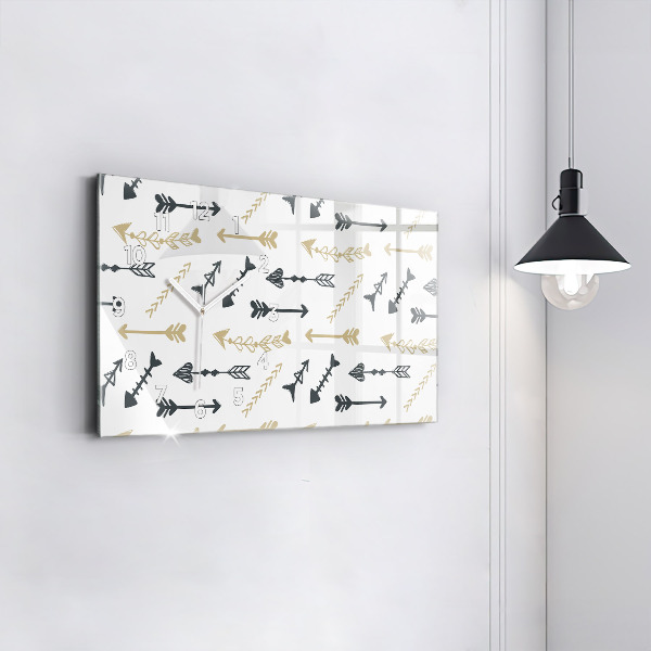 Vízszintes üvegóra Geometrikus csípő minta