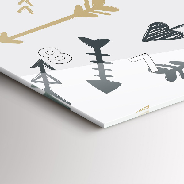 Vízszintes üvegóra Geometrikus csípő minta