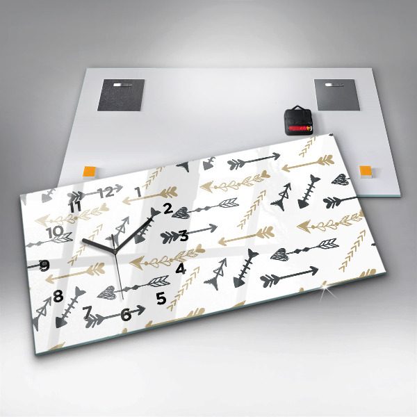 Vízszintes üvegóra Geometrikus csípő minta