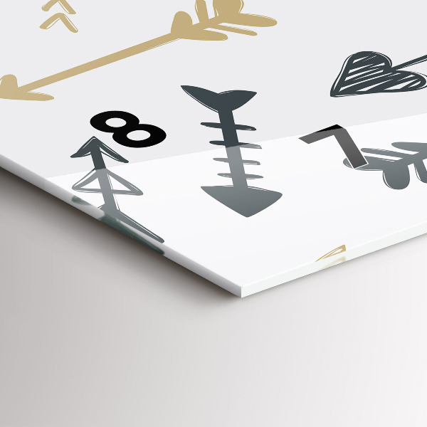 Vízszintes üvegóra Geometrikus csípő minta