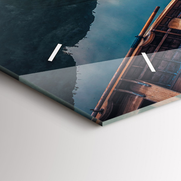 Vízszintes üvegóra Móló és tó