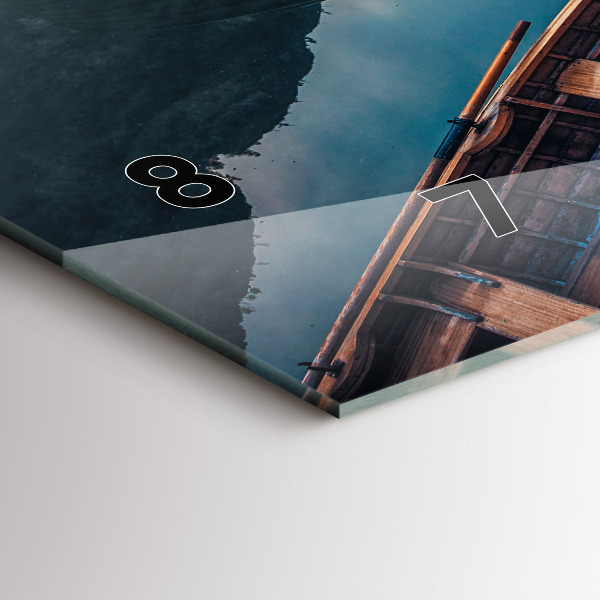 Vízszintes üvegóra Móló és tó