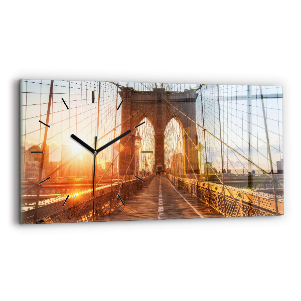 Vízszintes üvegóra Brooklyn Bridge NYC