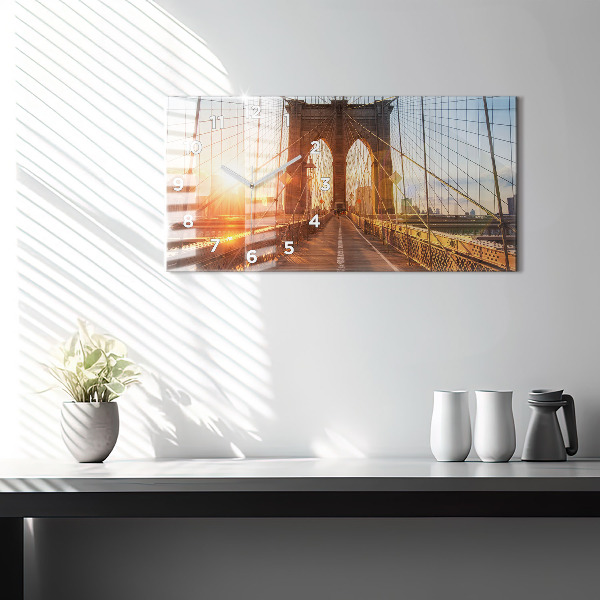 Vízszintes üvegóra Brooklyn Bridge NYC