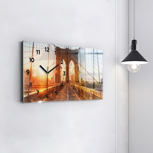 Vízszintes üvegóra Brooklyn Bridge NYC
