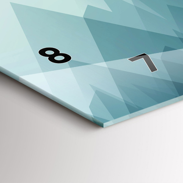 Vízszintes üvegóra Geometriai figurák