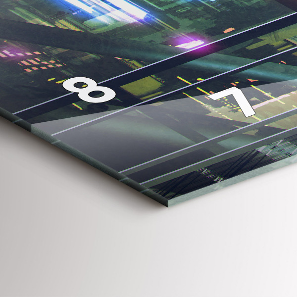 Vízszintes üvegóra Cyberpunk