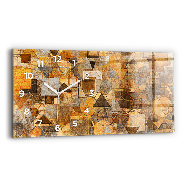 Vízszintes üvegóra Geometriai formák