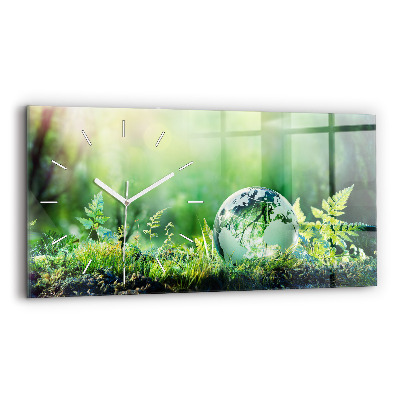 Vízszintes üvegóra Földgolyó