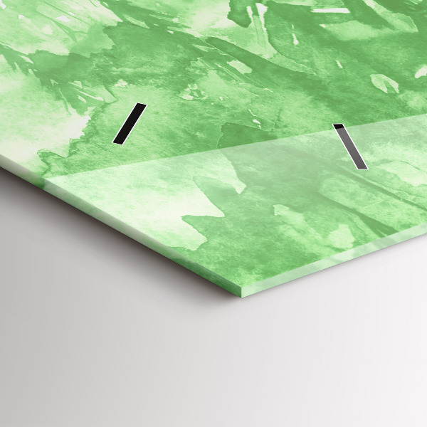 Vízszintes üvegóra Zöld erdő festése