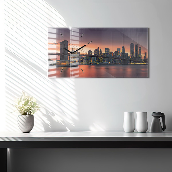 Vízszintes üvegóra New York East River