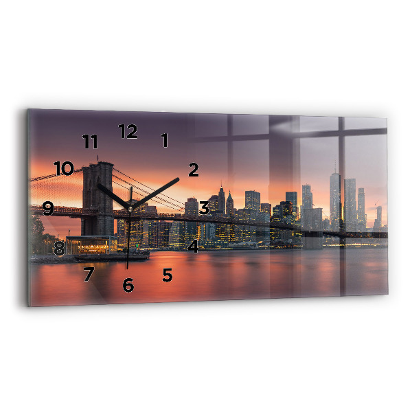 Vízszintes üvegóra New York East River