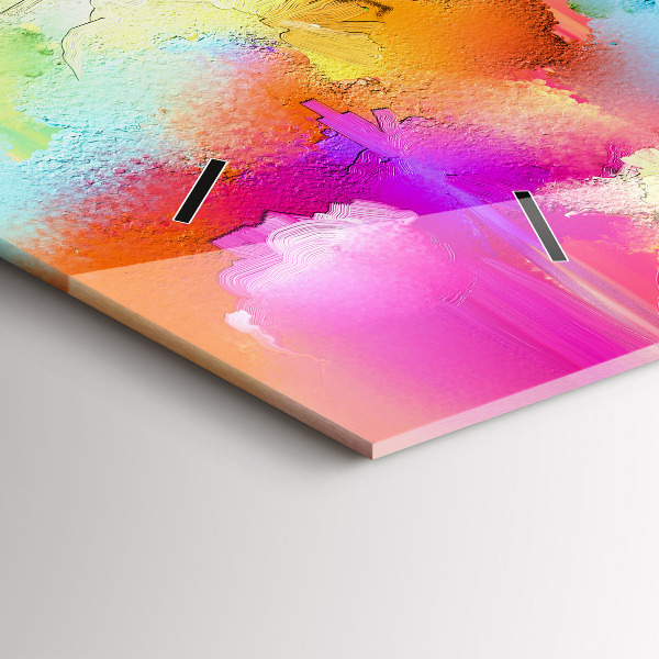 Vízszintes üvegóra Absztrakt virágok