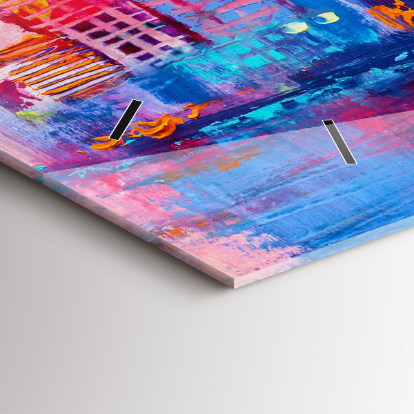 Vízszintes üvegóra Felhőkarcoló absztrakció