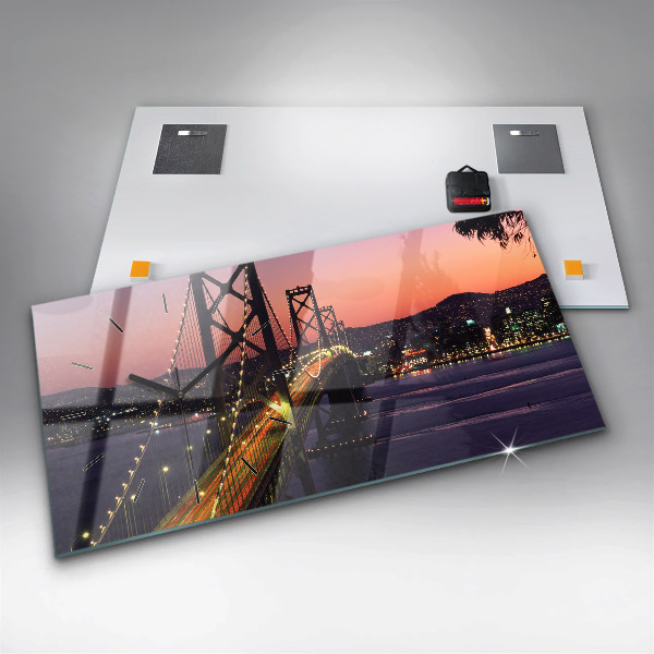 Vízszintes üvegóra USA naplemente