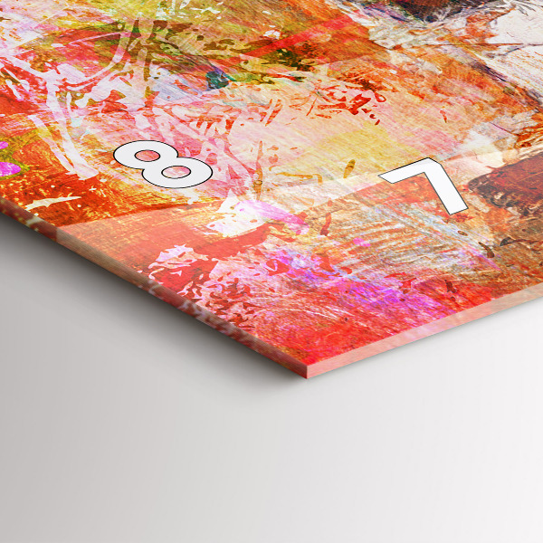 Vízszintes üvegóra Absztrakt kompozíció