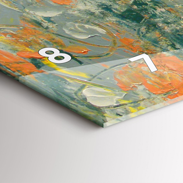 Vízszintes üvegóra Festett elefánttartás