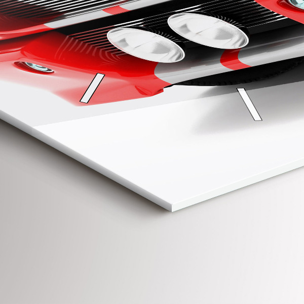 Vízszintes üvegóra Sportautó