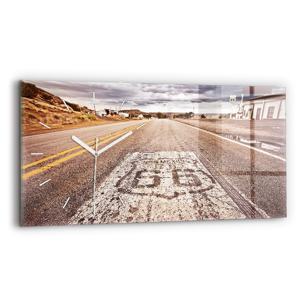 Vízszintes üvegóra Route 66 USA