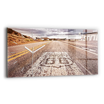 Vízszintes üvegóra Route 66 USA