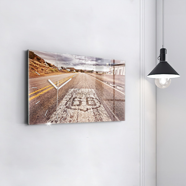 Vízszintes üvegóra Route 66 USA