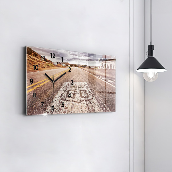 Vízszintes üvegóra Route 66 USA