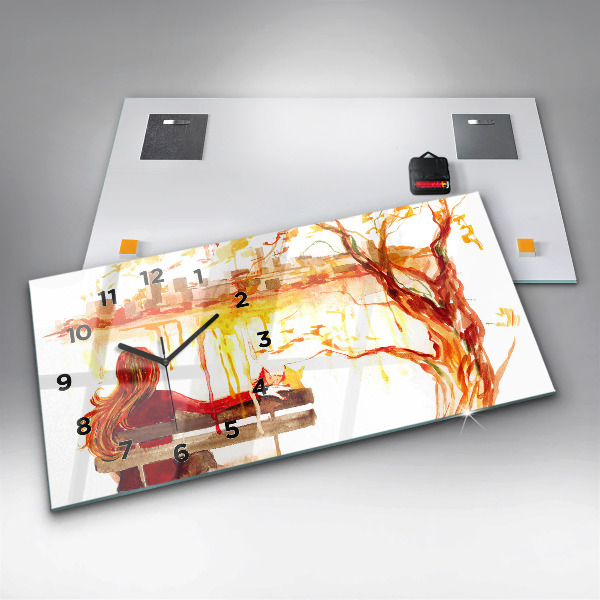 Vízszintes üvegóra Őszi táj