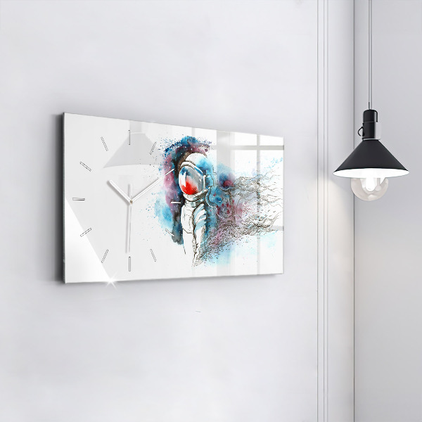 Vízszintes üvegóra Űrhajós absztrakció