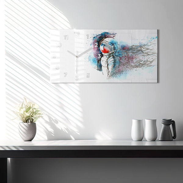 Vízszintes üvegóra Űrhajós absztrakció