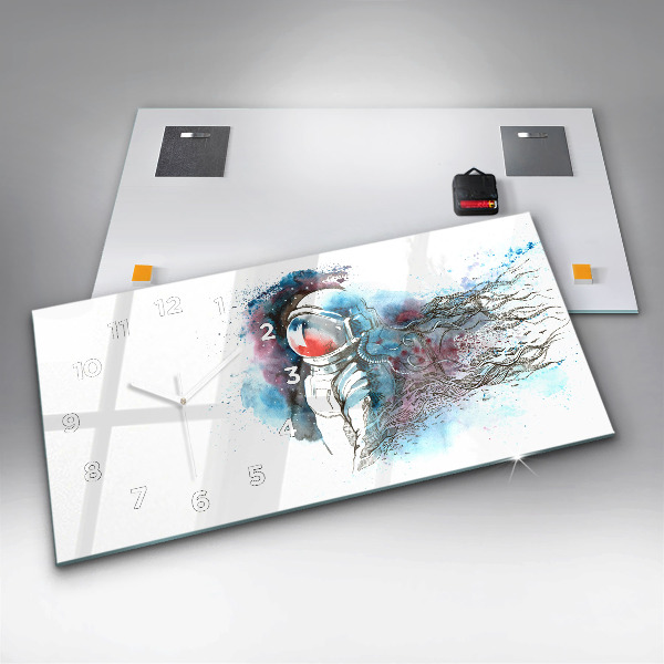 Vízszintes üvegóra Űrhajós absztrakció