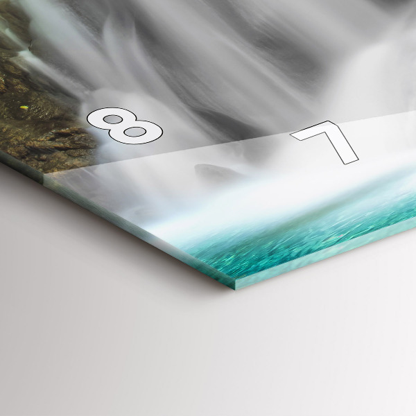 Vízszintes üvegóra Vízesés Thaiföldön