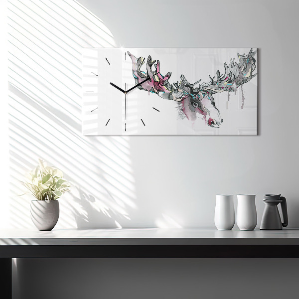 Vízszintes üvegóra Moose elvont