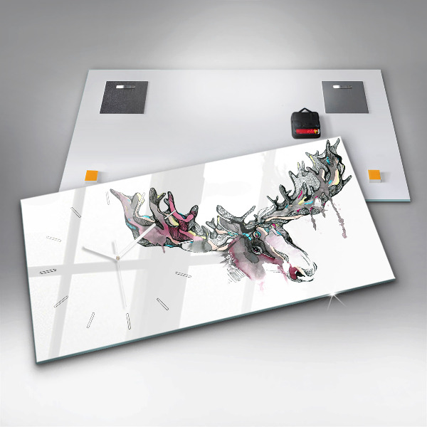 Vízszintes üvegóra Moose elvont