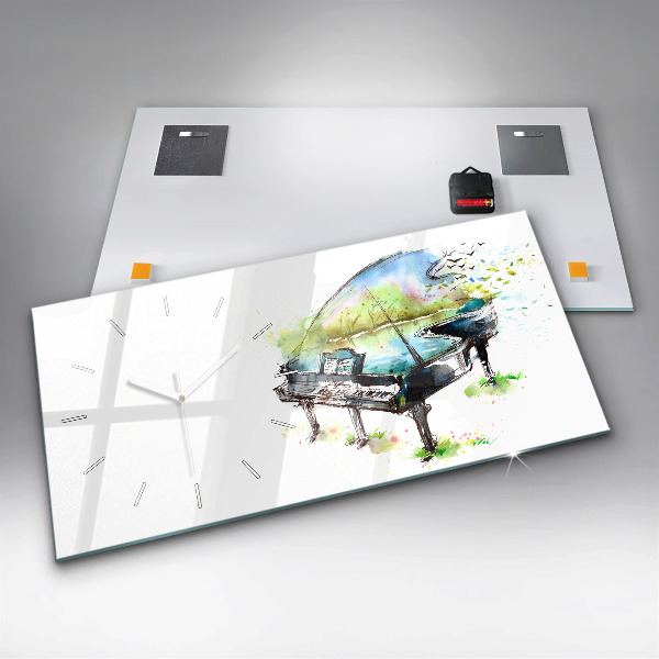 Vízszintes üvegóra Illusztráció 4 évszak