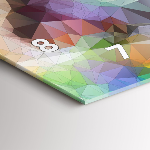 Vízszintes üvegóra Színes emberi szem