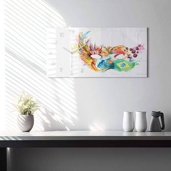 Vízszintes üvegóra Kultúra - brazil zászló