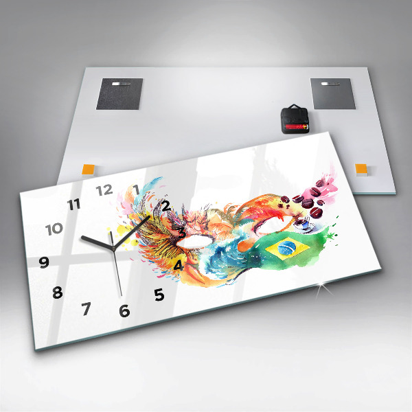 Vízszintes üvegóra Kultúra - brazil zászló