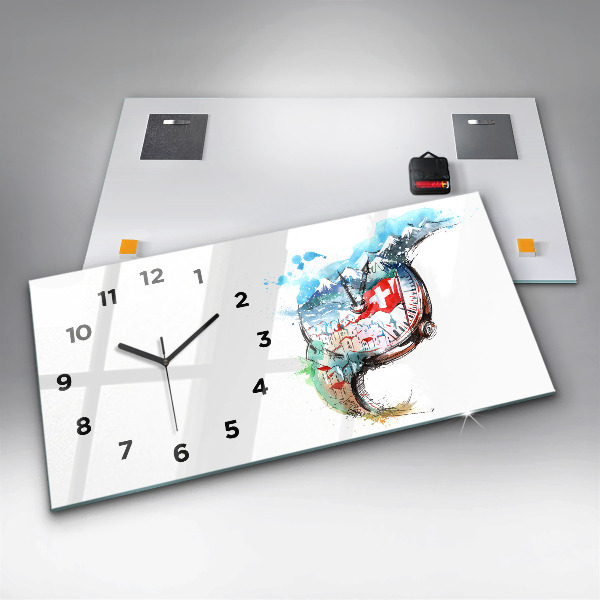 Vízszintes üvegóra Svájci óra